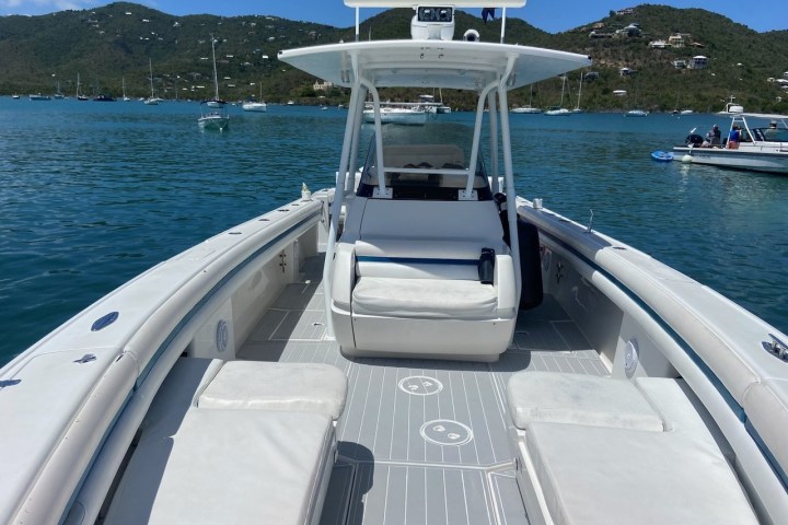 a small boat in a body of water