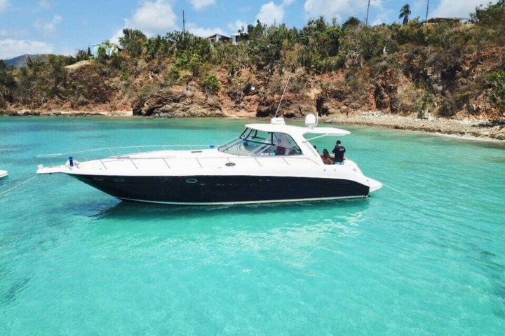 a small boat in a body of water