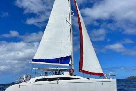 a boat in a large body of water