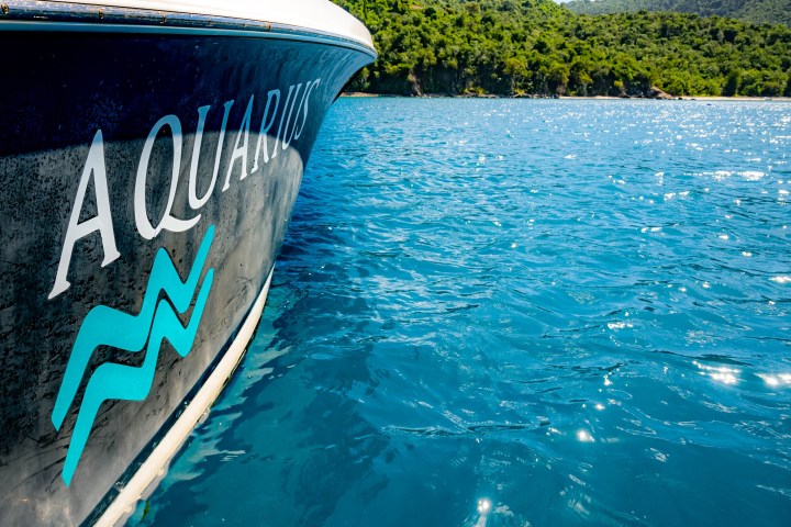 a boat that is floating in the water