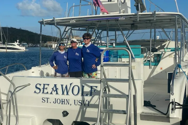 a group of people on a boat